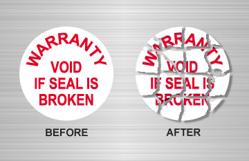 Warranty Void Seal Labels